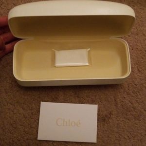 Chloe Cream Hardshell Sunglass Case